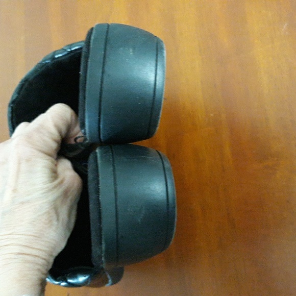 Women's Clogs Black Vegan Leather Slip-on Mules sz 11M - Picture 6 of 7